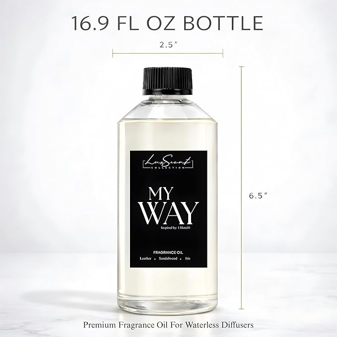 My Way Aroma Scent Oil for Diffusers 500ML – Luxury Hotel Collection Inspired Fragrance Oil – Premium Aromatherapy Oil for Home & Office – Waterless Diffuser Oil, Long Lasting Fragrance