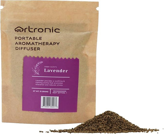 Aroma Diffuser-Compatible Scent Granule Starter Kit: Lavender,10g, Refills for Orbby Incense Burner