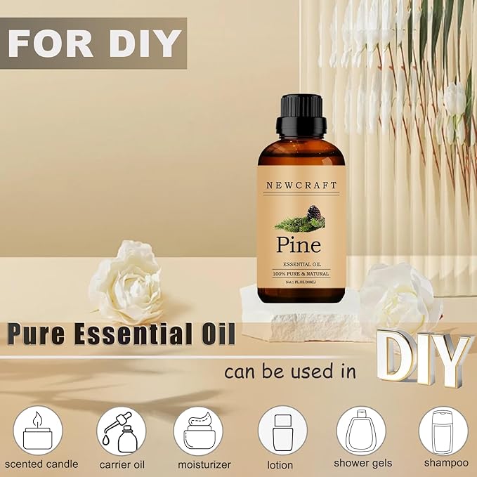 Pine Essential Oils, 100% Pure and Natural Essential Oil for Aromatherapy Diffuser - Pine/1 Fl Oz
