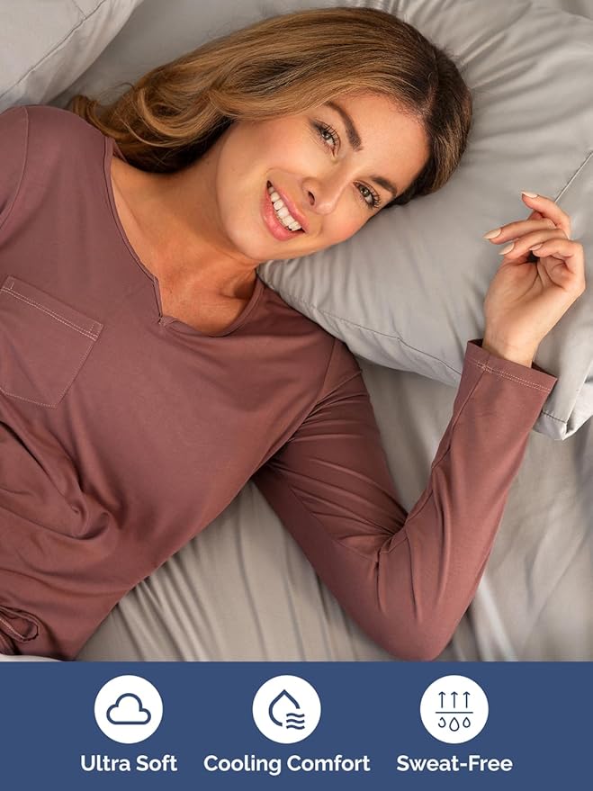 Extra Deep Queen Sheet Set - 4 Piece Breathable & Cooling Bed Sheets - Easily Fits 18 to 24 inch Mattress - Ultra Soft, Wrinkle & Fade Free w/ Extra Deep Pockets - Hotel Luxury Bedding - Light Grey