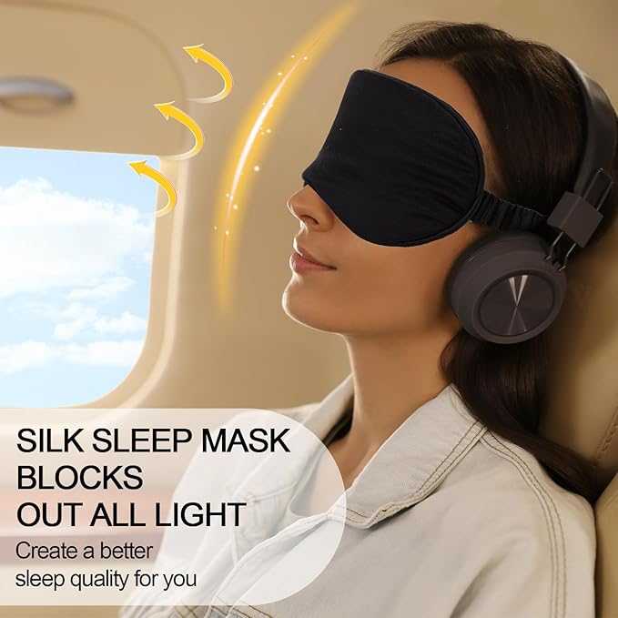 Geyoga 24 Pcs Silk Sleep Masks Soft Satin Eye Masks for Sleeping with Adjustable Elastic Strap Comfortable Blindfold Eyeshade for Men Women Travel Nap Night Sleep(Black, Grey, Green, Pink)
