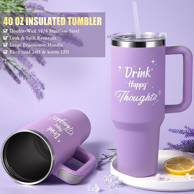 Aeenr Birthday Gifts for Women Self Care Gifts Get Well Soon Gifts, Mothers Day Spa Gift Baskets w/Flannel Blanket 40 OZ Tumbler Care Package for Mom Girlfriend Wife Sister Best Friend Her Daughter