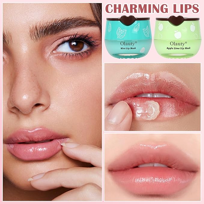 6Pcs Bee Lip Balm Honey Pot, Strawberry, Watermelon, Apple Lime, Cherry, Mint, Honey Lip Balm Bulk, Lip Mask Sleeping Prevention Lip Dry Set, Lip Balms & Moisturizers, Mothers Day Gifts