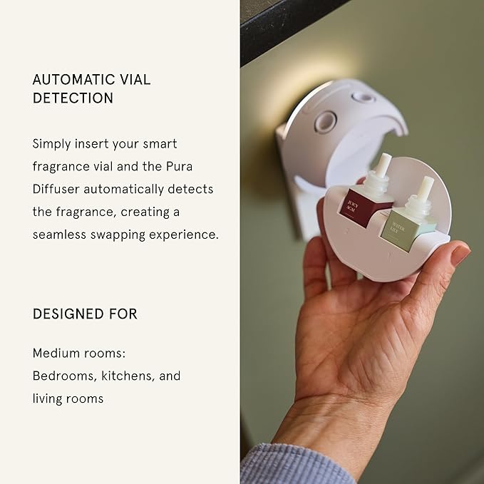 Pura 5 Smart Fragrance Diffuser - Adjustable Home Diffuser with LED Light & Automatic Vial Detection - Wi-Fi Device for Personalized Home Scenting Experience