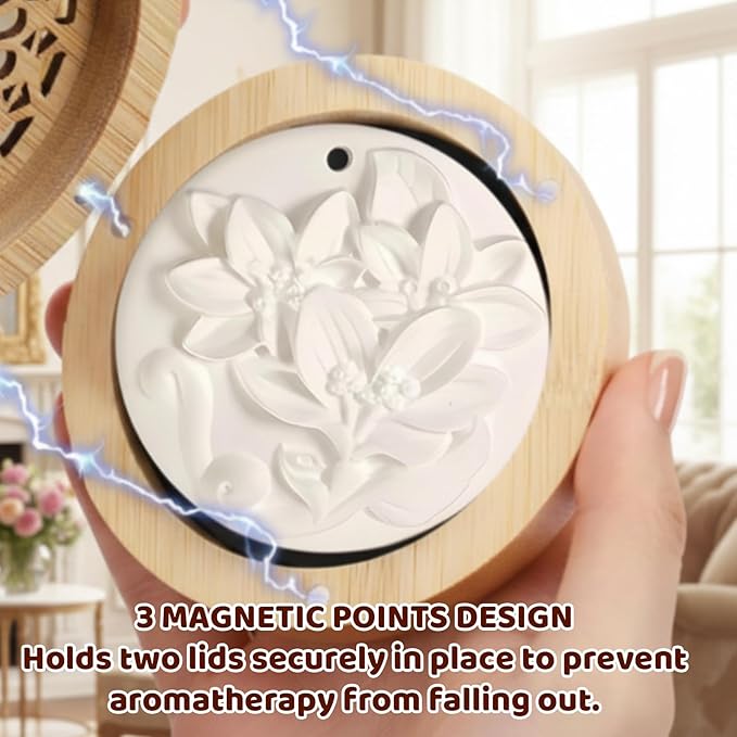 2Pcs Aroma Stone Set, Passive Diffuser, Passive Essential Oil Diffuser Suitable for Small and Medium Sized Spaces