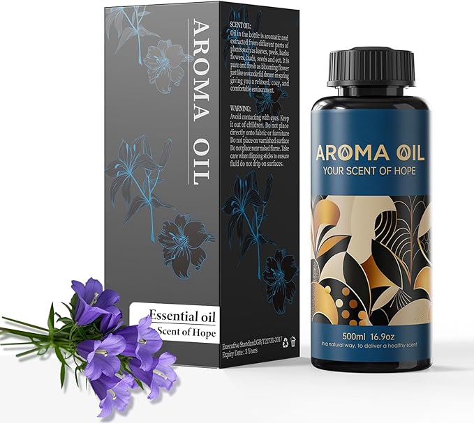 Essential Oils Set,16.9 fl oz (500 ml) Bluebell Scent,Hotel Collection Diffuser Oil Suitable for Your own Candles, Soaps, air freshener Spray, and Essential Oils for Commercial Aroma Diffuser