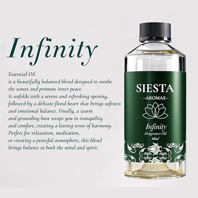 Hotel Waterless Diffuser Oil Scent Inspired by Prohygiene 500ML USA Made, Aroma Oils for Diffusers & Hotel Fragrance Oil for Aromatherapy, Bigger Bolder Long Lasting Scent Infinity 500ML