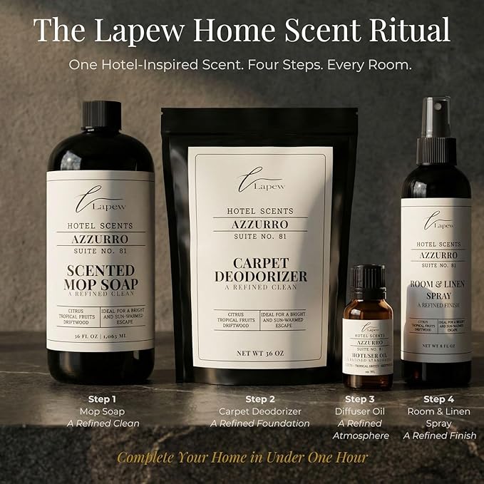 Lapew Hotel Scents Luxury Diffuser Oil | Azzurro Suite 81 | Inspired by Capri Blue Volcano | Hotel Fragrance Oil for Nebulizer & Waterless Diffuser | 10ml