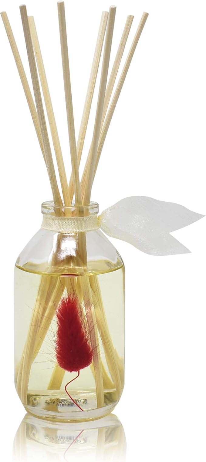 Reed Diffuser Set, Palo Santo Scented Oil Diffuser with Sticks, Home Fragrance Accessories for Bathroom Shelf Decor, Aroma Diffusers for Home or Office Fall Decor, USA Made
