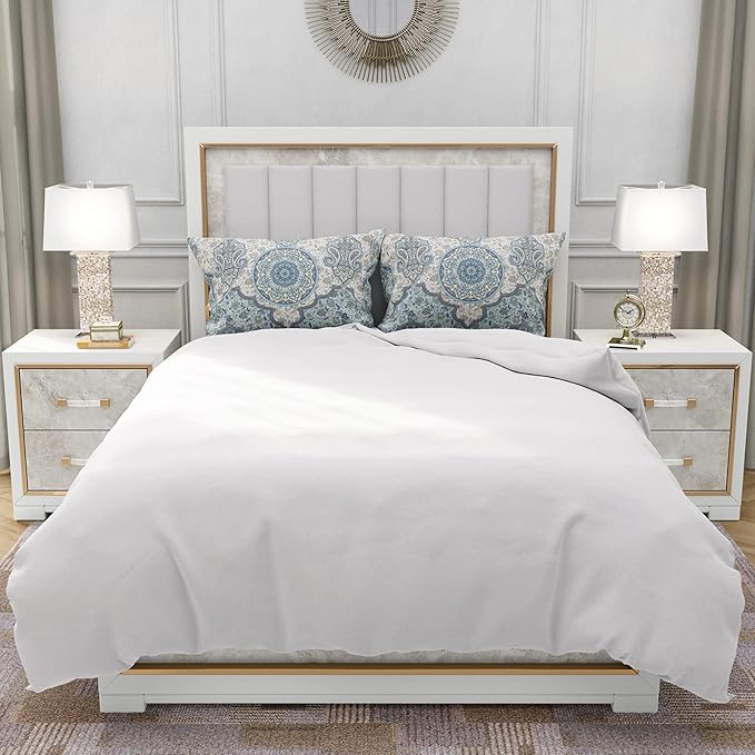YIYEA King Size Pillow Cases Set of 2, Ultra Soft Double Brushed Microfiber Pillowcases King, Boho Bed Pillow Covers, Fade Resistant, Easy Slip-On (20"x36")