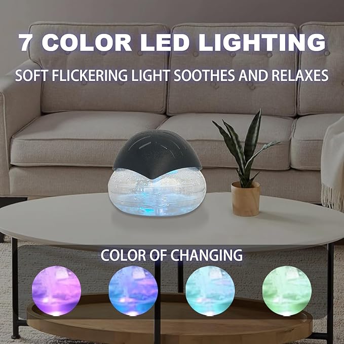 Air Purifier Humidifier with Color Changing Night Light for Bedroom and Living Room, 2 Pack
