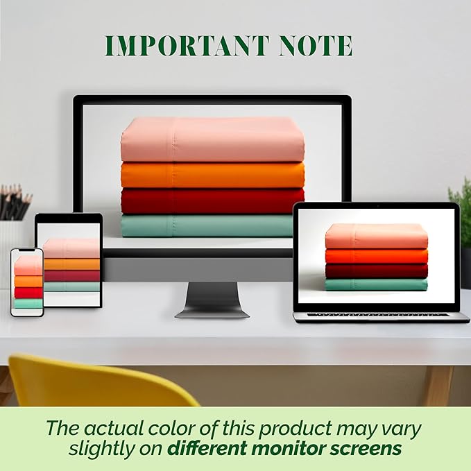 Elegant Comfort Luxurious 1500 Premium Hotel Quality Microfiber 4-Piece Sheet Set, 18-24 Inches Deep - Extra Deep Pocket Sheets - Ultra Soft 4PC Deep Pocket Sheets, King, Emerald Green