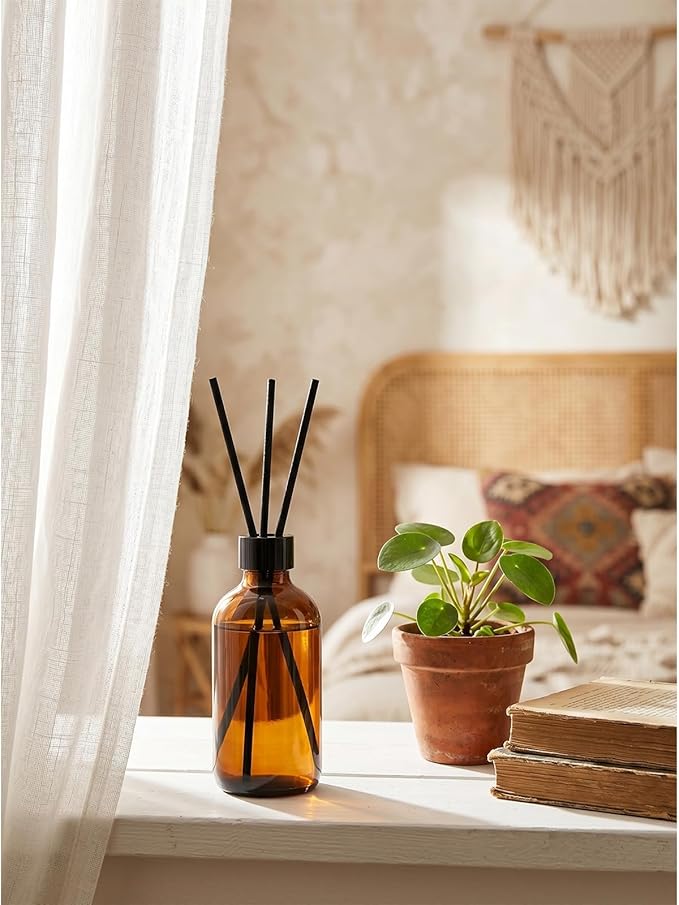 Aroma Reed Diffuser 6.7 Fl.oz Delicate Scent for Home Decor and Air Freshening Reed Scented Diffuser Home Decor Air Freshener for Bathroom Living Room Office (Westin White Tea)