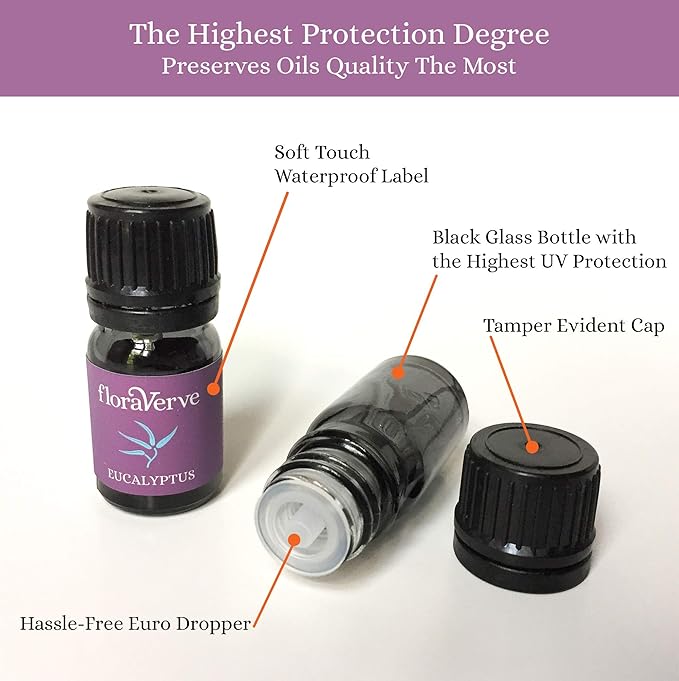floraVerve Essential Oils Customized Set, Build Your Own Collection, All Natural & 100% Pure Aromatherapy Essential Oils, NO More Pre-Set Collection - Pick Only Those You Like! (8x10mL)