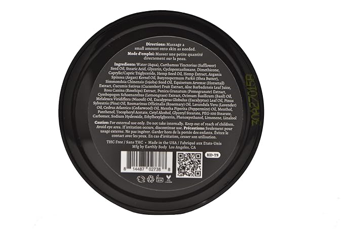 Premium Hemp Extract Daily Triple Moisturizing Cream - Topical Rub with Essential Oils and Moisturizer - Vegan, Organic Ingredients - Classic Mint, 1.70 oz - Pack of 3