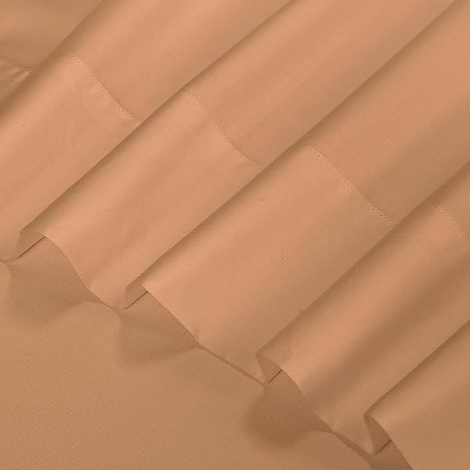 ROYALE LINENS 300 Thread Count 100% Long Staple Combed Cotton Sheet Set - 4 Piece King Bed Sheets - 1 Fitted, 1 Flat & 2 Pillow Cases - Soft Cool & Crisp Sheet Set (King, Clay)