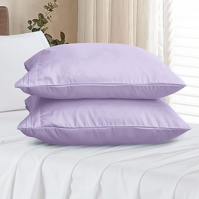 Elegant Comfort Premium Hotel Quality 2-Piece Pillowcase Set, Luxury & Softest 1500 Thread Count Egyptian Quality Bedding Pillowcases, Wrinkle and Fade Resistant