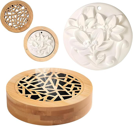 2Pcs Aroma Stone Set, Passive Diffuser, Passive Essential Oil Diffuser Suitable for Small and Medium Sized Spaces