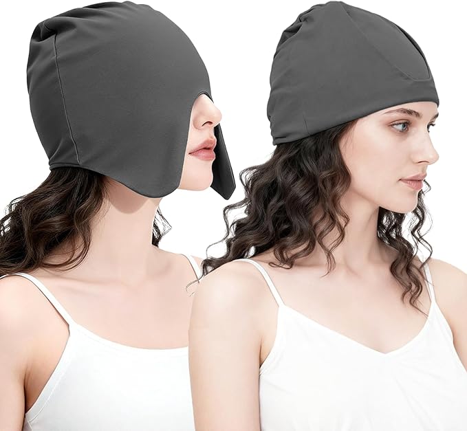 Light Blocking Sleep Mask Full Coverage Eye Cover One-Piece Elastic Blackout Sleep Hood Mask for Side Sleepers Travel Night Sleep