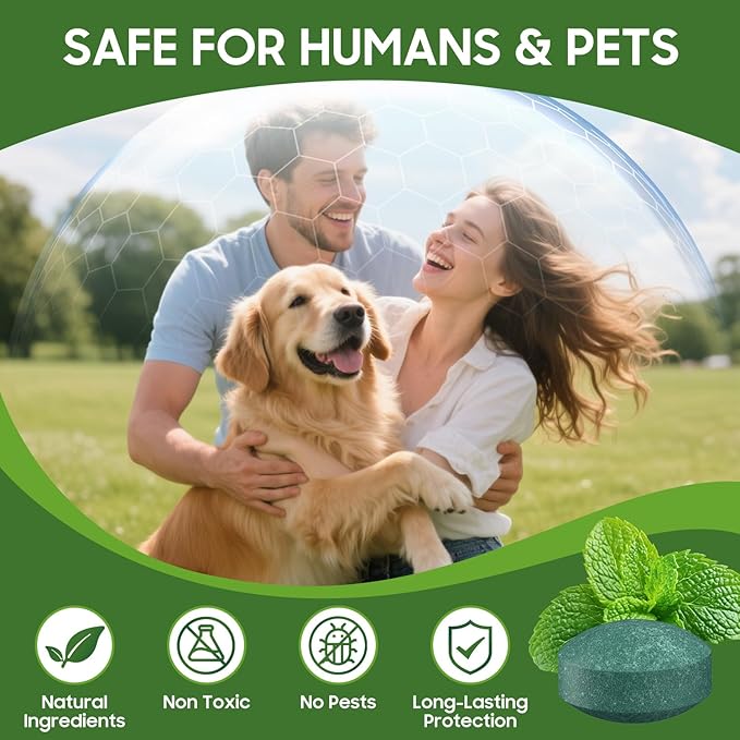 ZAYMAN Mouse Rodent Repellent, 32 Pack Peppermint Lemon Oil Mice Repellent for Squirrel Rats Spider Pest Control Indoor & Outdoor, Mice Deterrent Replace Trap Poisoning Family & Pet Safe