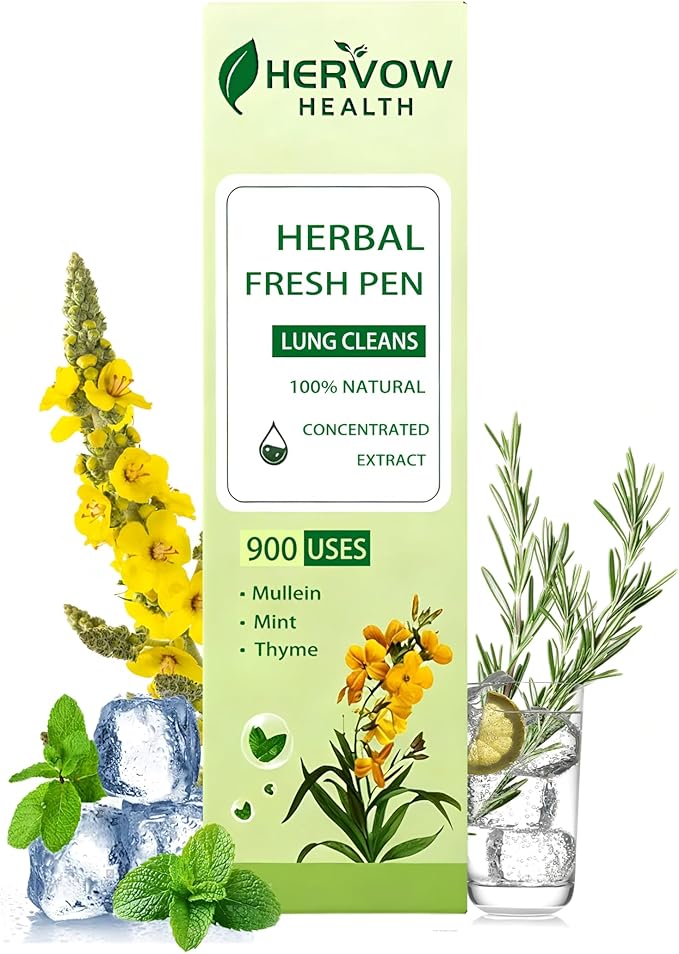 【HERVOW】 Portable Aromatherapy Diffuser for Essential Oils – 900 Uses Long Lasting, No Electricity, Natural Mint Lavender Chamomile, for Home Car Office Travel, Calming Air Freshener Gift