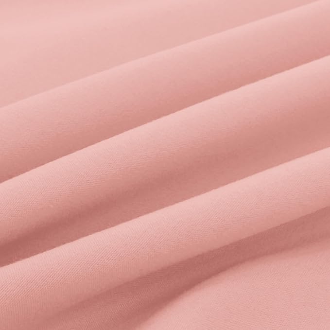 Elegant Comfort Luxury Ultra-Soft 2-Piece Pillowcase Set - 1500 Premium Hotel Quality Microfiber Double Brushed - Wrinkle Resistant, King Size, Dusty Rose