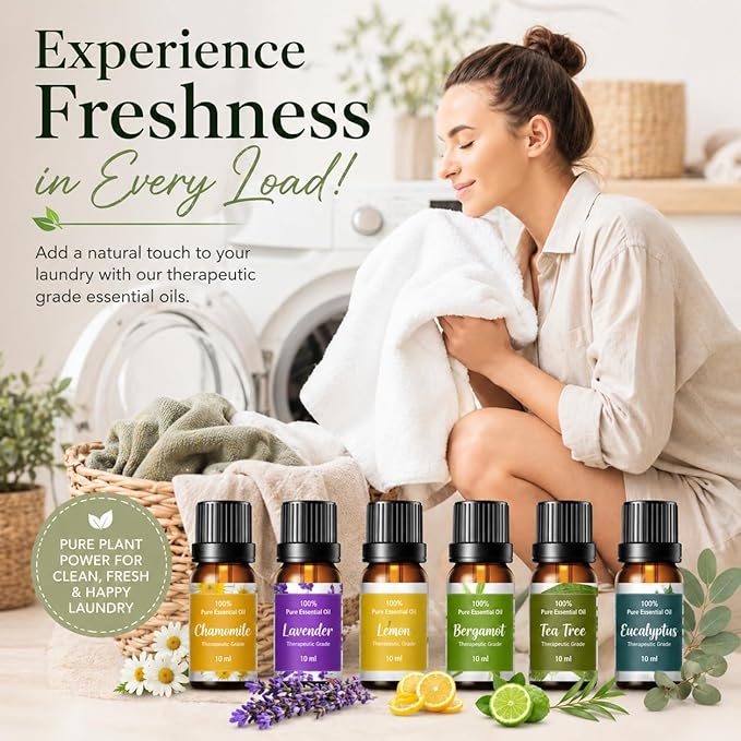 Complete Laundry Kit – Laundry Detergent Sheets, Wool Dryer Balls & Essential Oils – 3 Sheet Packs + 6 XL Cat Dryer Balls + 6 Scent Oils for Natural Clean, Soft & Fresh Laundry