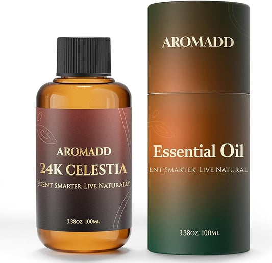 AROMADD AROMADD 24K Celestia Diffuser Oil Inspired by Luxury Hotel Scent 3.38 Fl Oz (100ml), Aroma Diffuser & Hotel Fragrance Diffuser Oil, Essential Oil Diffuser for Aromatherapy, Long-Lasting