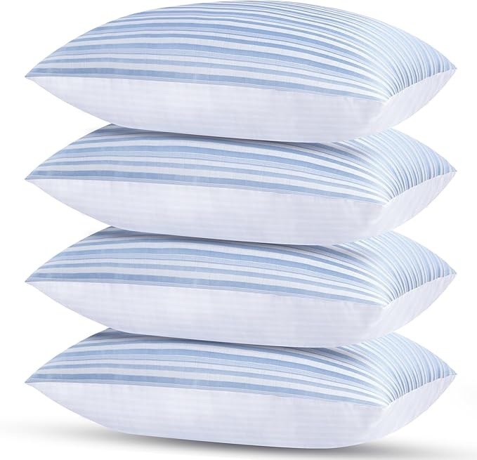 Cooling Pillow King Size Pillows Set of 4, Hotel Collection Bed Pillow for Sleeping King 4 Pack for Back, Stomach or Side Sleepers, Soft and Supportive Washable Pillows for Bedroom