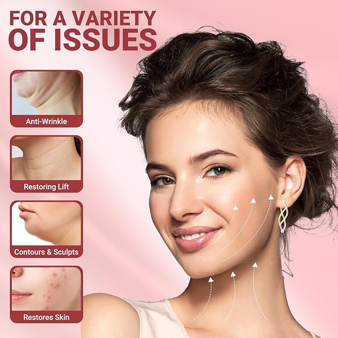 Juskaa Reusable V Line Lifting Mask with Chin Strap for Sleeping,Face Lift Prevent Sagging, Jaw Exerciser,Light pink,M,2PCS