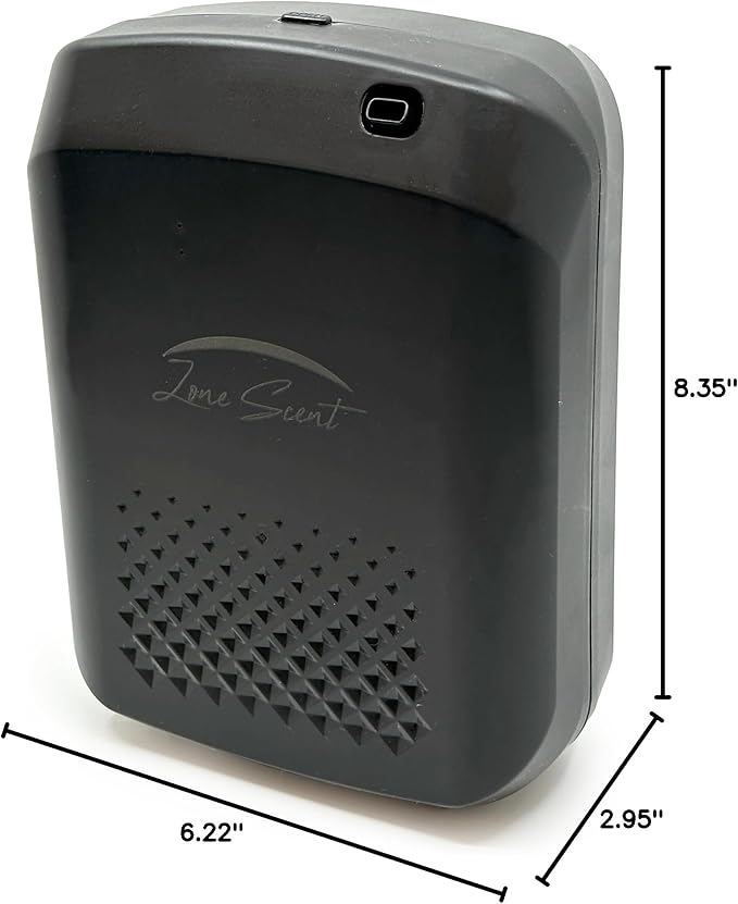 Smart Essential Oil Diffuser for Home and Commercial Use – 1500 Sq Ft Cold Air Scent Machine – Waterless, Quiet, Safe, App-Controlled Aroma Diffuser – ZS-01F (Black)