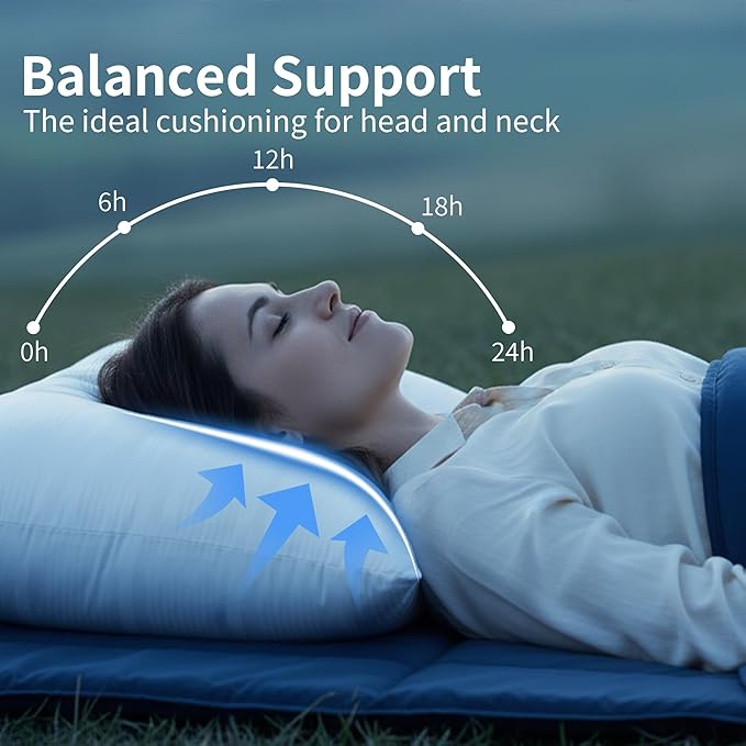 Pillows Queen Size Set of 2, Queen Pillows Set of 2 with Adjustable Down Alternative Polyester Fiber Fill, Hotel-Quality Comfort for Side, Back & Stomach Sleepers