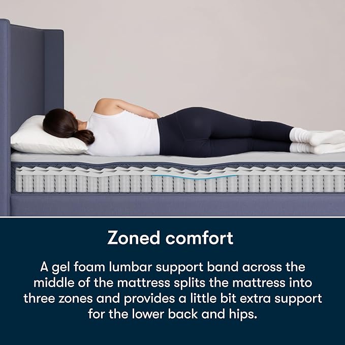 Serta Five Star Mattress Tranquility 8" Medium King, Breathable, Pressure Relief, with Supportive Innersprings - 100 Night Trial, CertiPUR-US Certified and 10 Year Limited Warranty