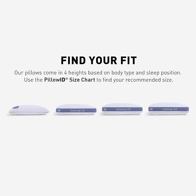 Bedgear Balance 1.0 Cooling Pillow – Moisture-Wicking Performance Bed Pillow for Hot Sleepers, Medium Support, Air-X Mesh, Dri-Tec Cover, Washable