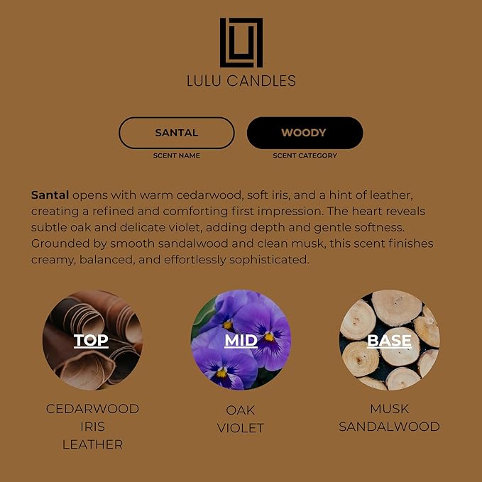 Aroma by Lulu – Luxury Fragrance Oil for Waterless Cold Air Diffusers – Aromatherapy Scent Oil for Home & Office – Highly Concentrated Long-Lasting Diffuser Oil (Santal)