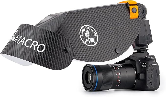 Macro Photography Flash Softbox Diffuser Kit, for Macro Jewelry Insect Photography,Portable Speedlite Flash Diffuser Softbox,Compatible with all macro lenses, zoom lenses, etc（Focus Lamp Not Included）