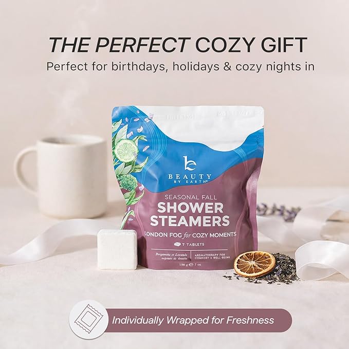 Lavender Shower Steamers Aromatherapy – USA Made with Bergamot Essential Oil, Mothers Day Gifts for Mom, Relaxation Gifts for Women & Men, Self Care Spa Day Essentials, Stress Relief & Relaxing Gifts