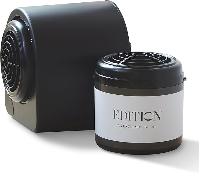 EDITION Hotel Scent Diffuser Set | Waterless Scent Machine and Cartridge | Adjustable Intensity & Timer | Signature Hotel Fragrance | Black Tea, Sicilian Bergamot, and Cedarwood | Up to 300 Hours
