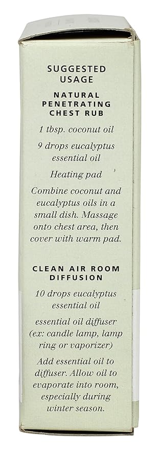 Aura Cacia Pure Essential Oil, Eucalyptus, 0.5 Fluid Ounce (Pack of 24)
