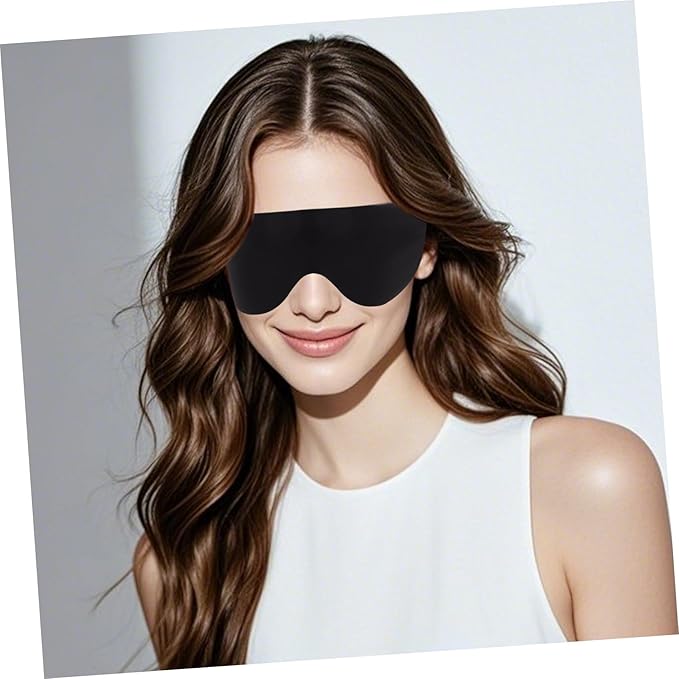 Healeved Breathable Eye Mask for Sleeping Unisex Travel Sleep Mask with Elastic Ear Straps Comfortable Night Cover for Naps and Rest for Men and Women