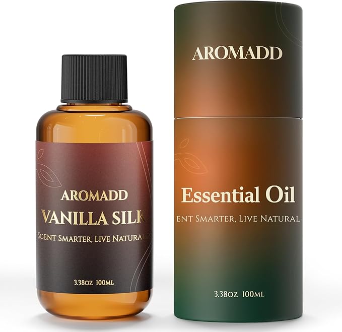 AROMADD AROMADD Vanilla Silk Diffuser Oil Inspired by Luxury Hotel Scent 3.38 Fl Oz (100ml), Aroma Diffuser & Hotel Fragrance Diffuser Oil, Essential Oil Diffuser for Aromatherapy, Long-Lasting