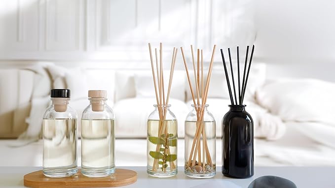 Urban Naturals Lavender Fields Essential Oil Reed Diffuser Refill & Set of Replacement Reed Sticks | Soothing, Aromatic Home Fragrance for Aromatherapy & Stress Relief | Includes a Set of Reed Sticks