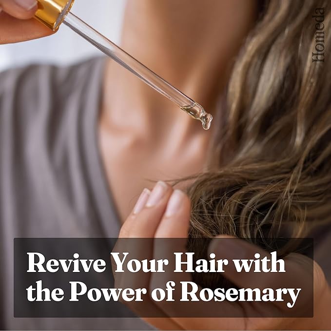 Organic Rosemary Essential Oil for Hair Growth (1 fl oz, 30ml) Aceite De Romero Organico, Pure Rose Mary Hair Oil, Cold Pressed Topical Rosmarin Oil for Diffuser, Scalp, Skin