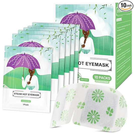 30 Packs Steam Eye Mask, Unscented Steam Eye Masks Disposable, Self-Heating Relief Heated Eye Mask for Fatigue, Perfect for Home, Sleep, Spa & Travel