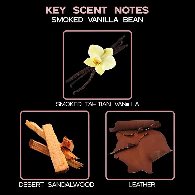 Smoked Vanilla Diffuser Oil - Luxury Essential Oils for Diffuser Refill & Air Freshener Room Spray - Long-Lasting & Natural Home Fragrance, Scented Oil for Diffusers, USA Made, 4oz