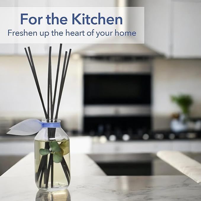 Reed Diffuser Set, English Garden Scented Oil Diffuser with Sticks, Home Fragrance Accessories for Bathroom Shelf Decor, Aroma Diffusers for Home or Office Desk, USA Made
