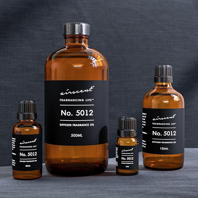AirScent No. 5012 Perfume Dupe Diffuser Oil - Sandalwood Honey Pomelo - Premium Fragrance Oil Blend for Ultrasonic and Waterless Diffusers and Crafting - 30 mL, 1 fl oz