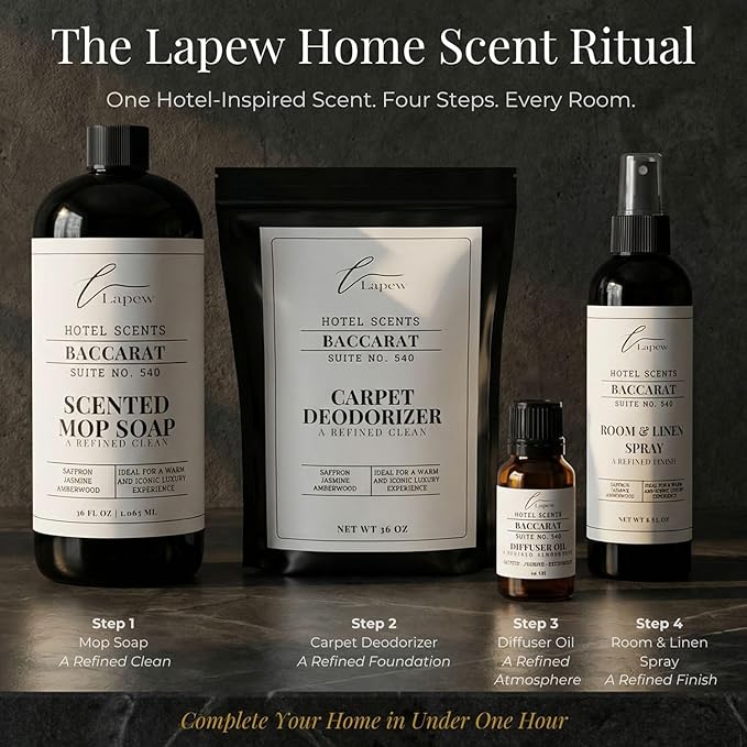 Lapew Hotel Scents Luxury Diffuser Oil | Baccarat Suite 540 | Hotel Fragrance Oil for Nebulizer & Waterless Diffuser | 10ml