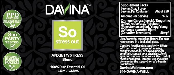 Stress Out Peaceful Essential Oil Roll-on 10ml by Davina - Ready to Go!