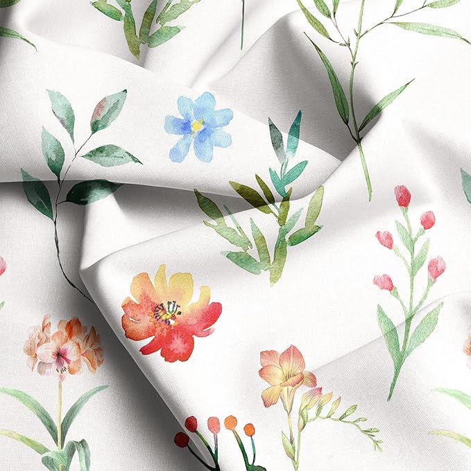 YIYEA Standard Pillow Cases Set of 2, Ultra Soft Double Brushed Microfiber Pillowcases Standard, Floral Bed Pillow Covers, Fade Resistant, Easy Slip-On (20"x26")